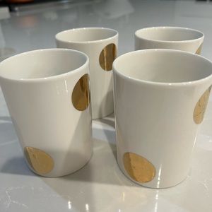 Kate Spade Deco Dot mugs - set of 4